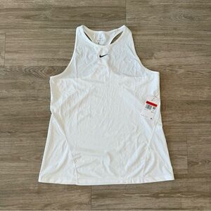 NWT NIKE Dri-Fit Women's White Tank, Size Large
